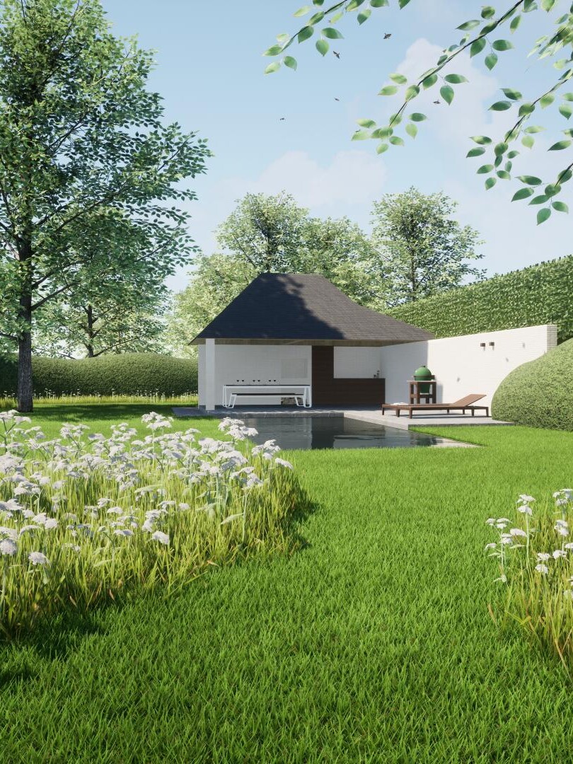 tuinarchitect_groenoplossingen_olen_zwembad_poolhouse_render